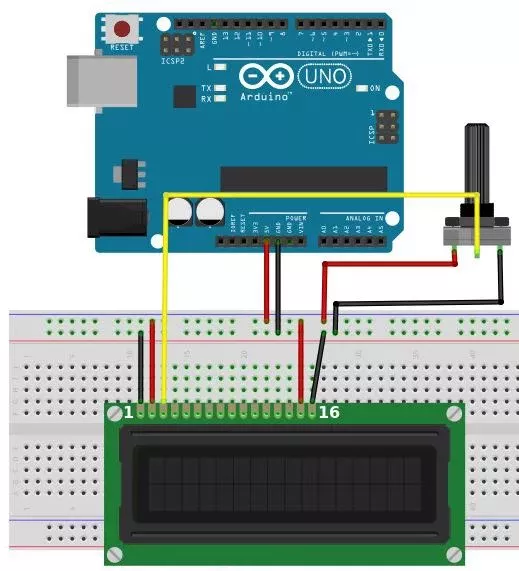 Исходные соединения для светодиодного экрана и Arduino