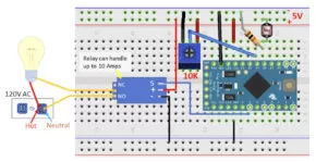 Использование данных датчика для активации 5В реле на Arduino